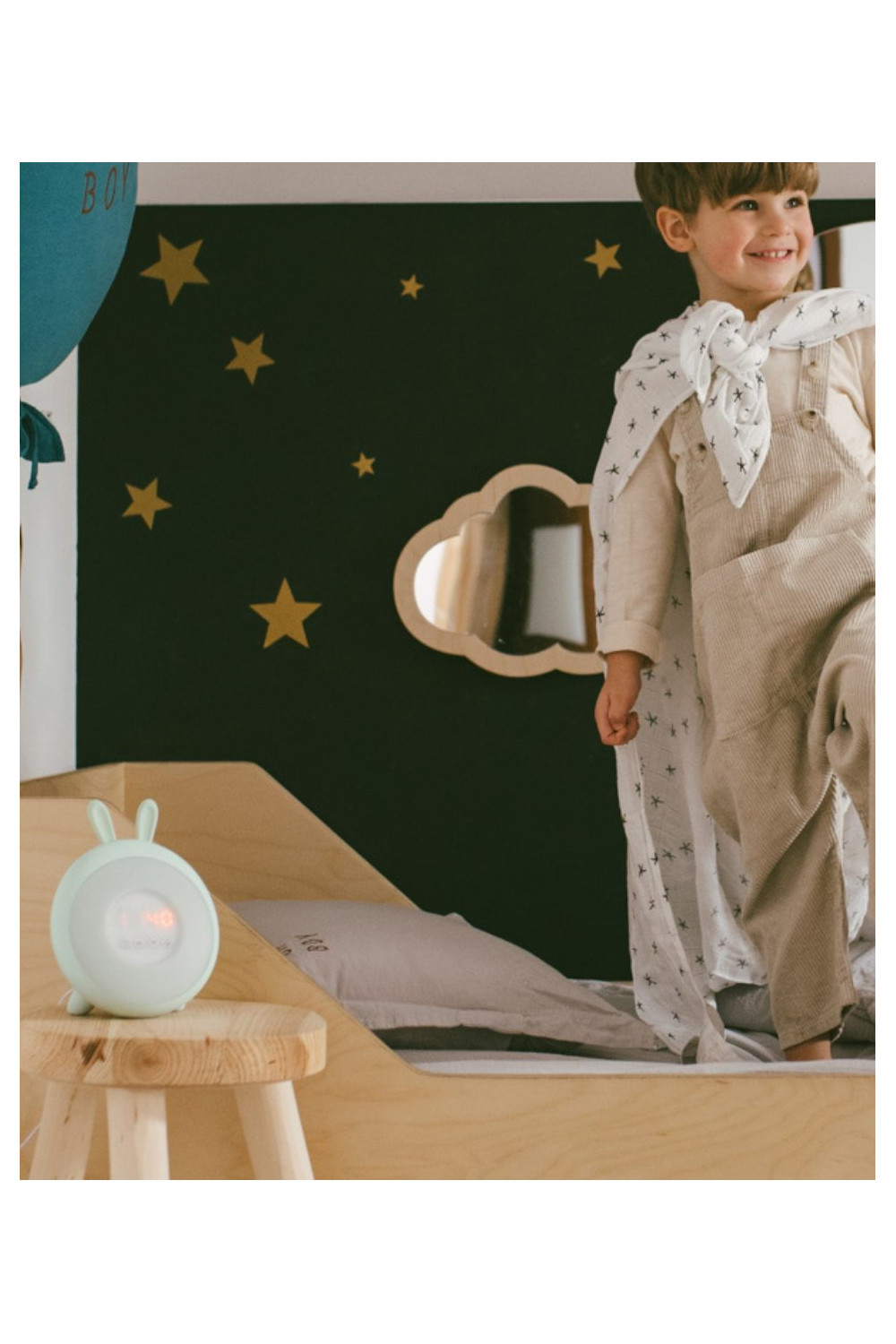 Rabbit Lamp with Alarm Clock - Green - photo 5 of 5
