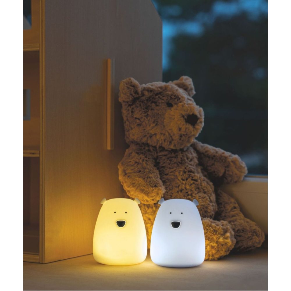 Set of 2 Mini Bear Lights - White and Arctic Blue - photo 1 of 3