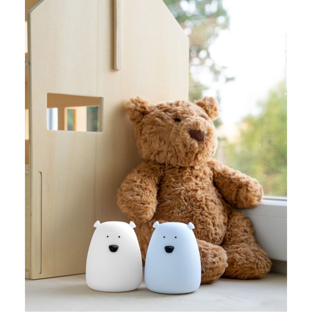 Set of 2 Mini Bear Lights - White and Arctic Blue - photo 2 of 3