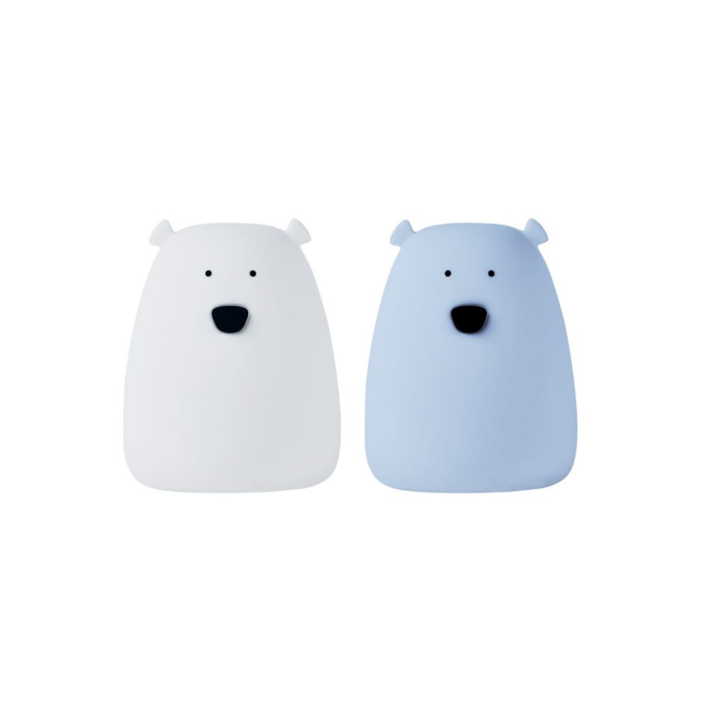 Set of 2 Mini Bear Lights - White and Arctic Blue - photo 3 of 3